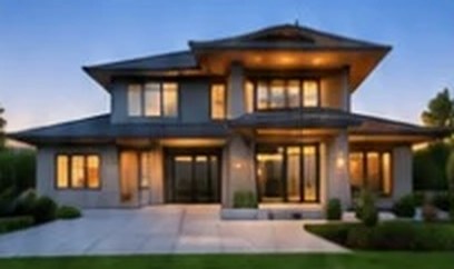 Twilight exterior photo